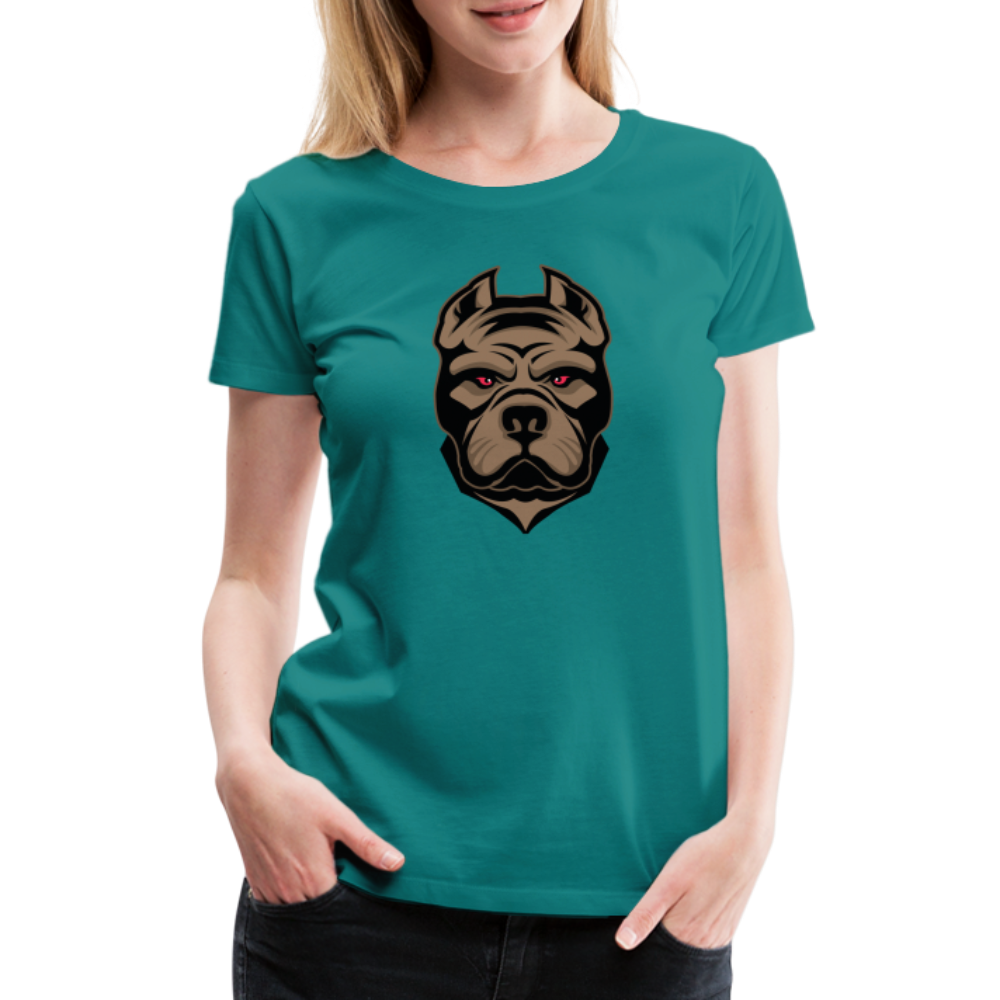 SSW1593 Frauen Tshirt Hund 1 - Divablau