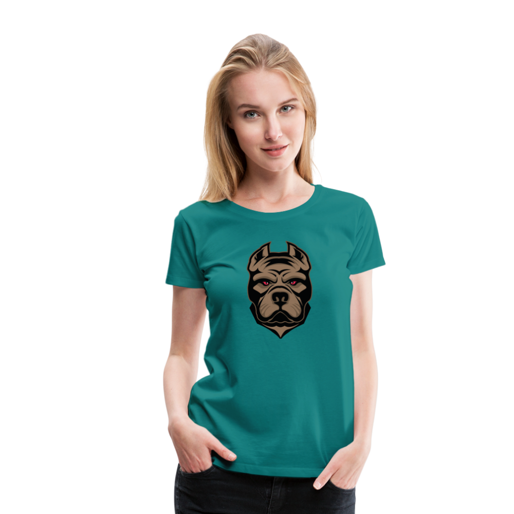 SSW1593 Frauen Tshirt Hund 1 - Divablau