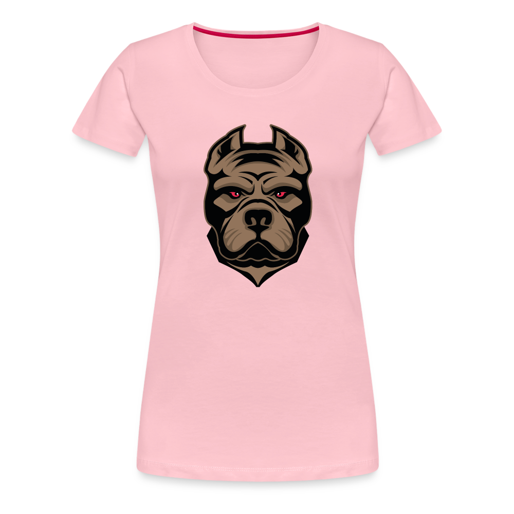 SSW1593 Frauen Tshirt Hund 1 - Hellrosa