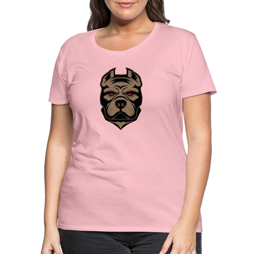 SSW1593 Frauen Tshirt Hund 1 - Hellrosa