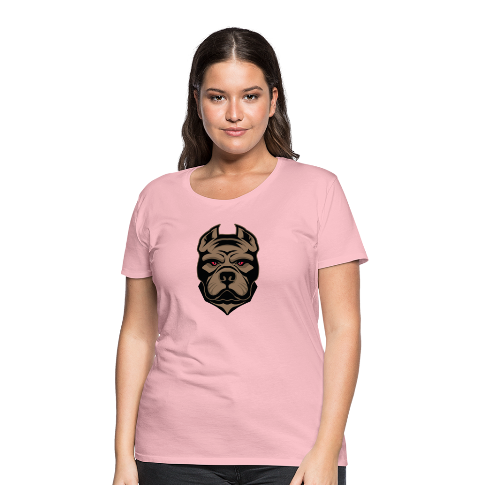 SSW1593 Frauen Tshirt Hund 1 - Hellrosa