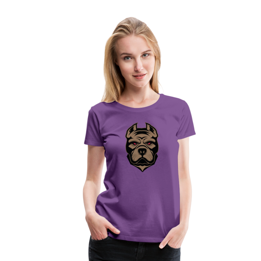 SSW1593 Frauen Tshirt Hund 1 - Lila