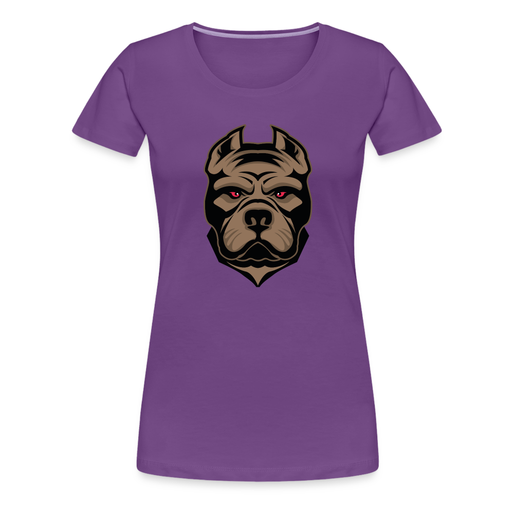 SSW1593 Frauen Tshirt Hund 1 - Lila