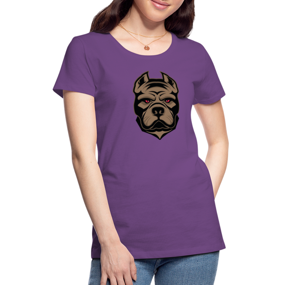 SSW1593 Frauen Tshirt Hund 1 - Lila