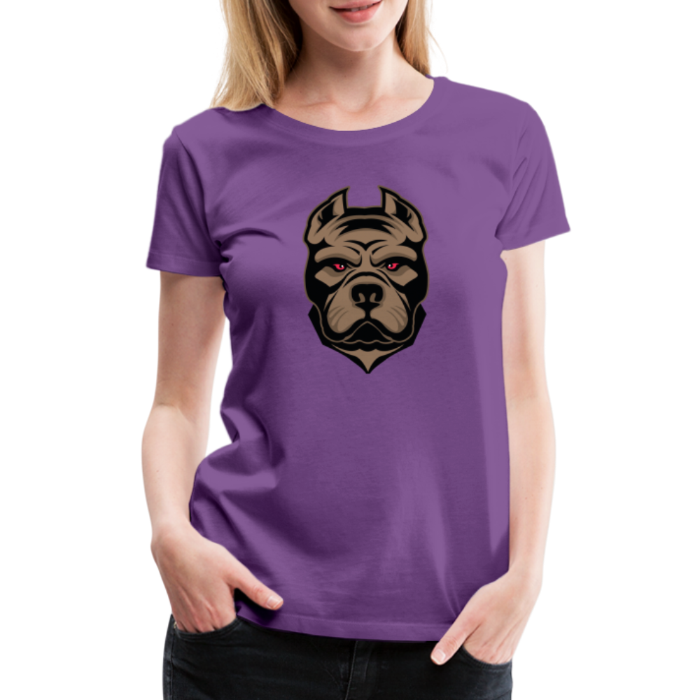 SSW1593 Frauen Tshirt Hund 1 - Lila