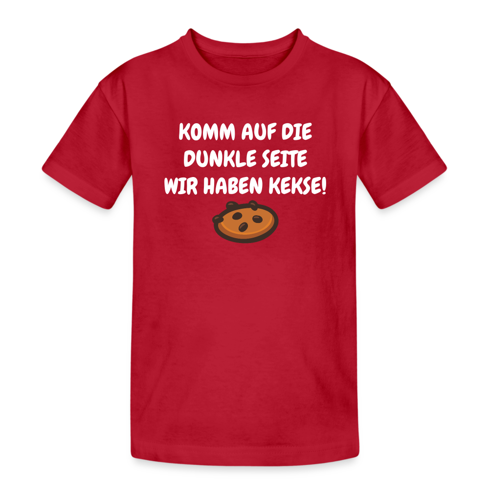 SSW1595 Kinder Tshirt KOMM AUF DIE DUNKLE SEITE WIR HABEN KEKSE! - Wine