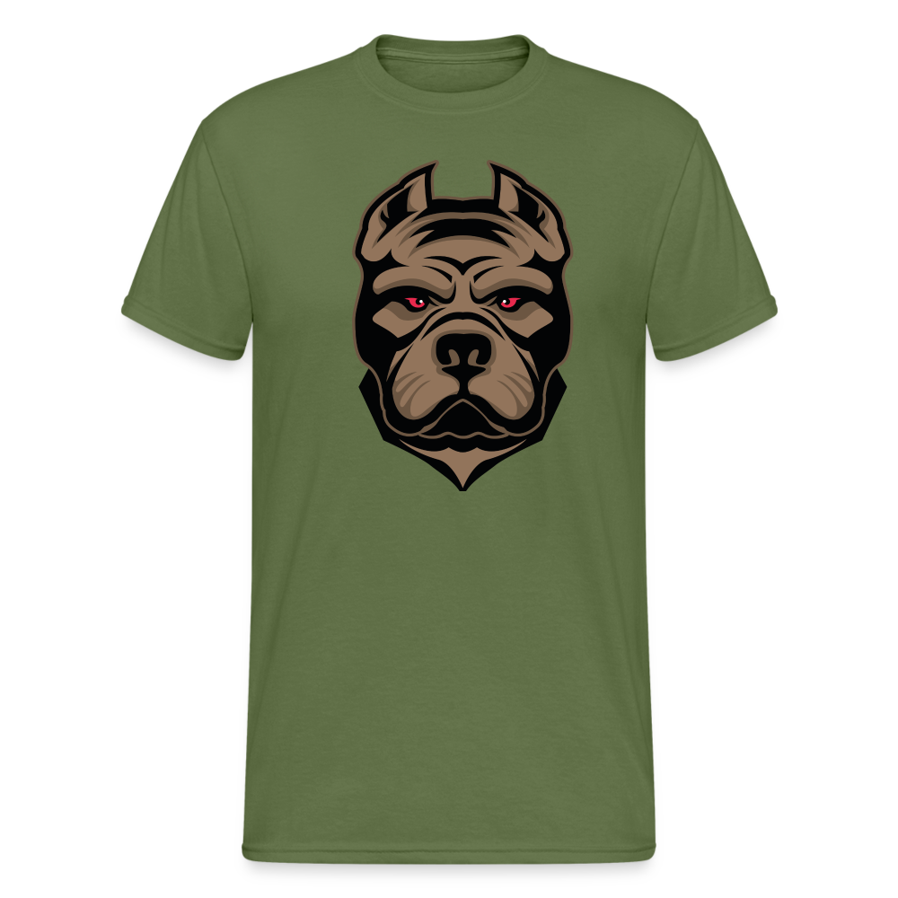 SSW1592 Männer Tshirt Hund 1 - Militärgrün