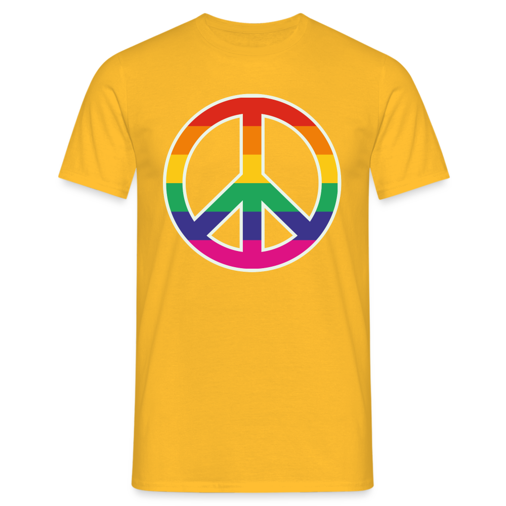 SSW1610 Tshirt Regenbogen-Friedenszeichen - Gelb