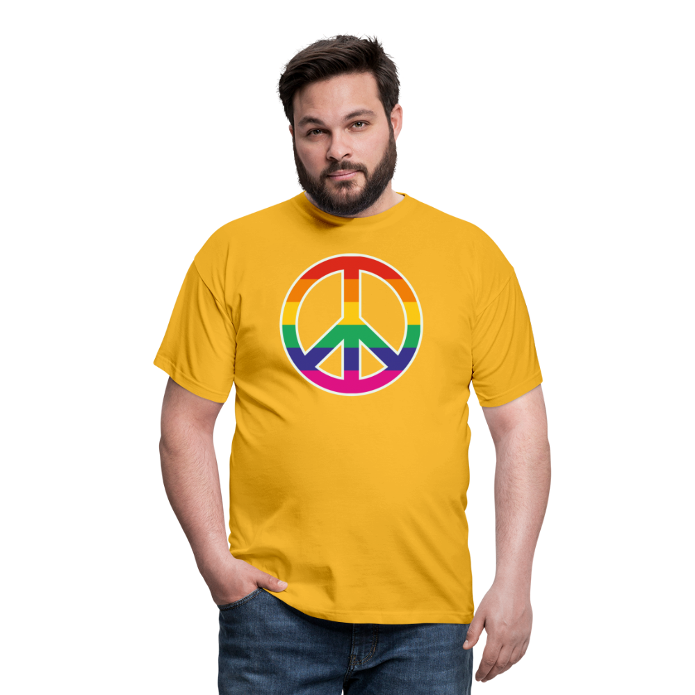 SSW1610 Tshirt Regenbogen-Friedenszeichen - Gelb