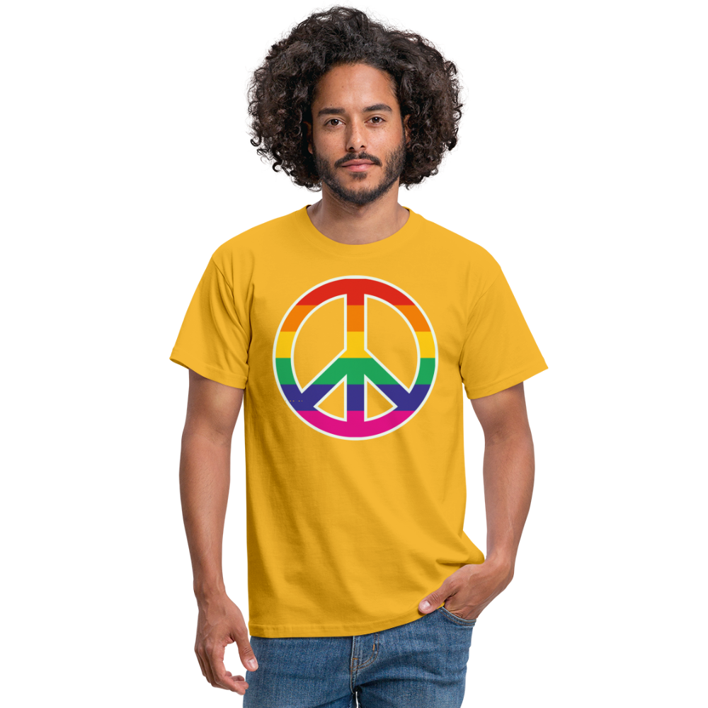 SSW1610 Tshirt Regenbogen-Friedenszeichen - Gelb