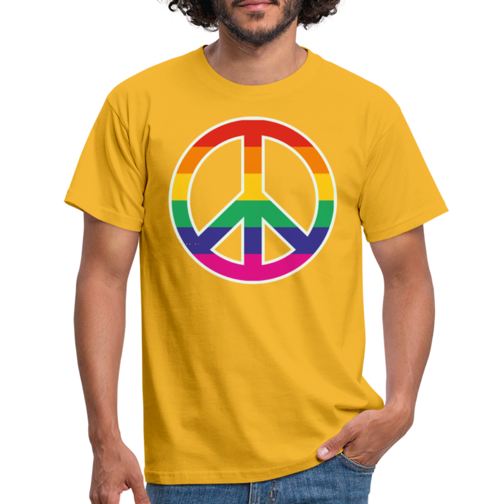 SSW1610 Tshirt Regenbogen-Friedenszeichen - Gelb