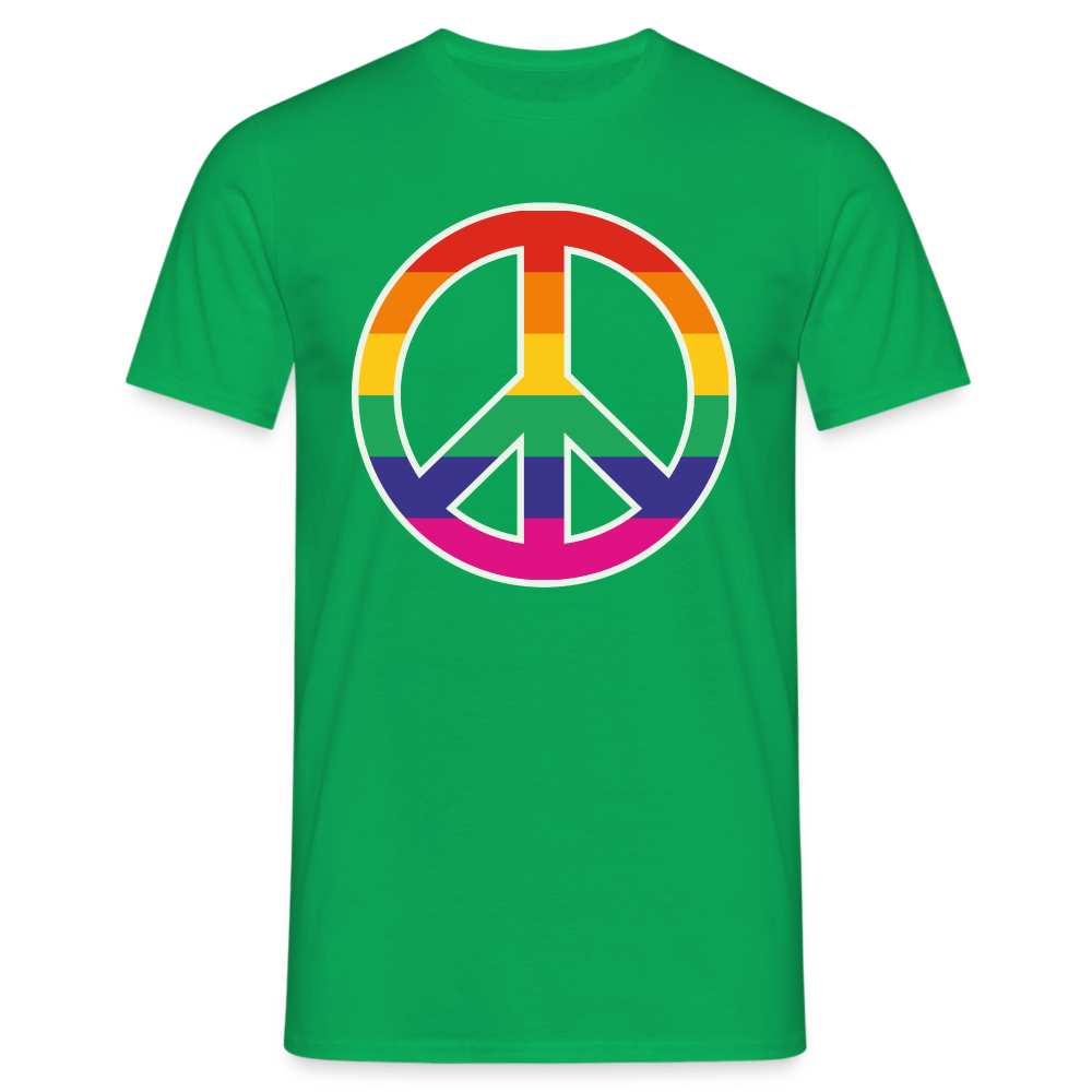 SSW1610 Tshirt Regenbogen-Friedenszeichen - Kelly Green