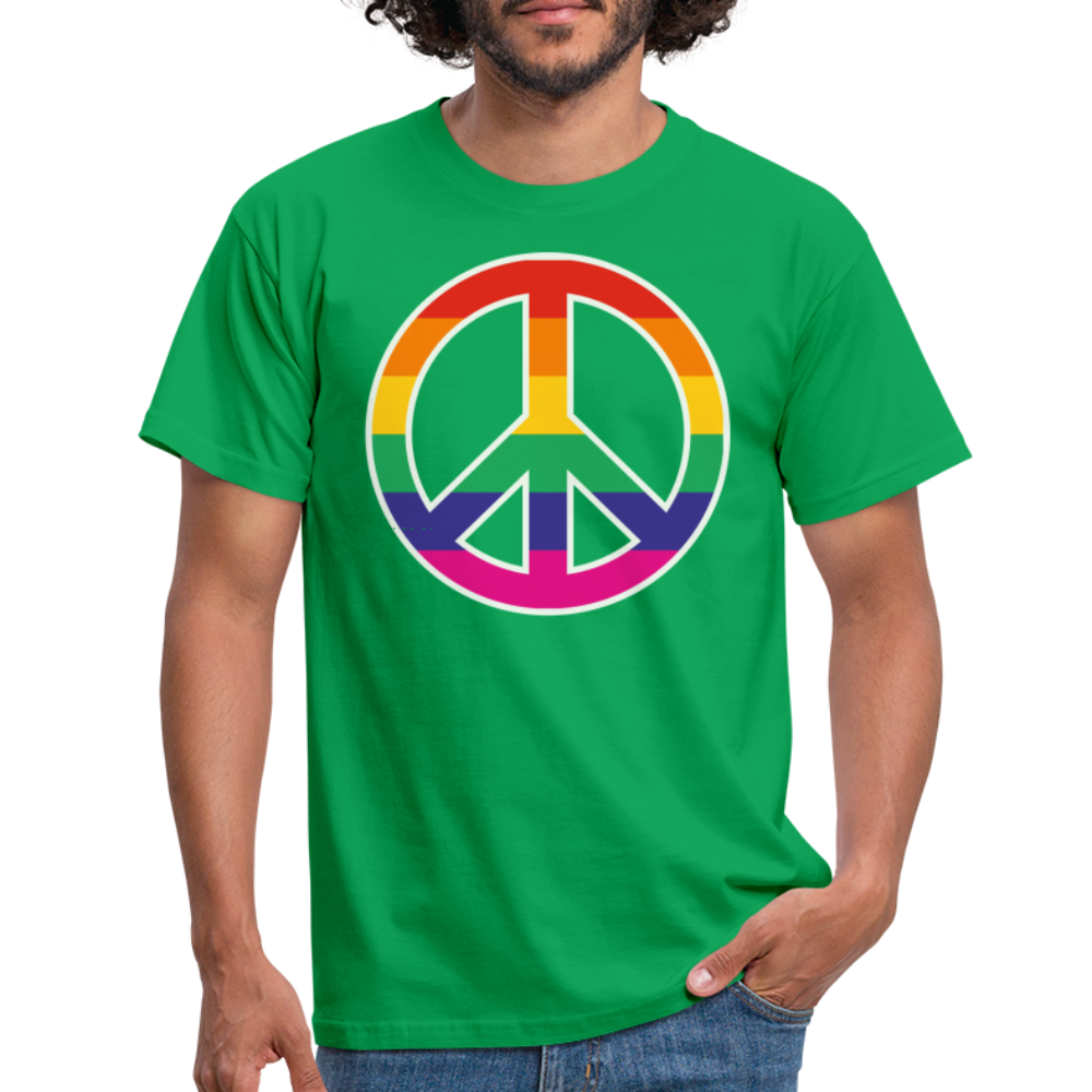 SSW1610 Tshirt Regenbogen-Friedenszeichen - Kelly Green