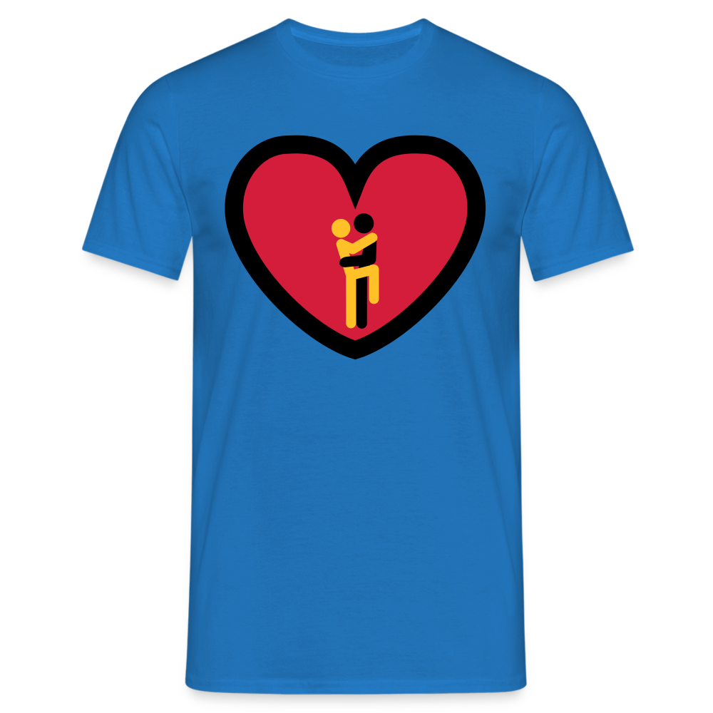 SSW1620 Tshirt Liebe mit Herz - Royalblau