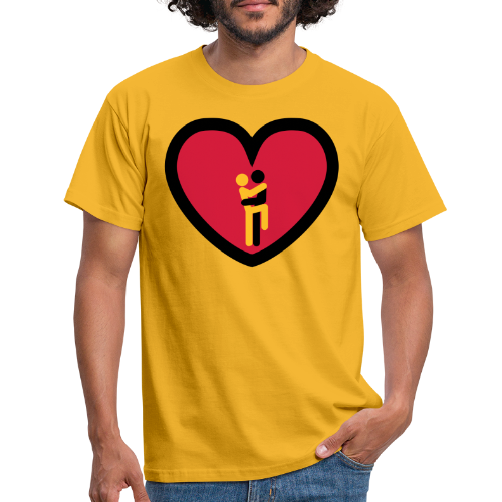 SSW1620 Tshirt Liebe mit Herz - Gelb