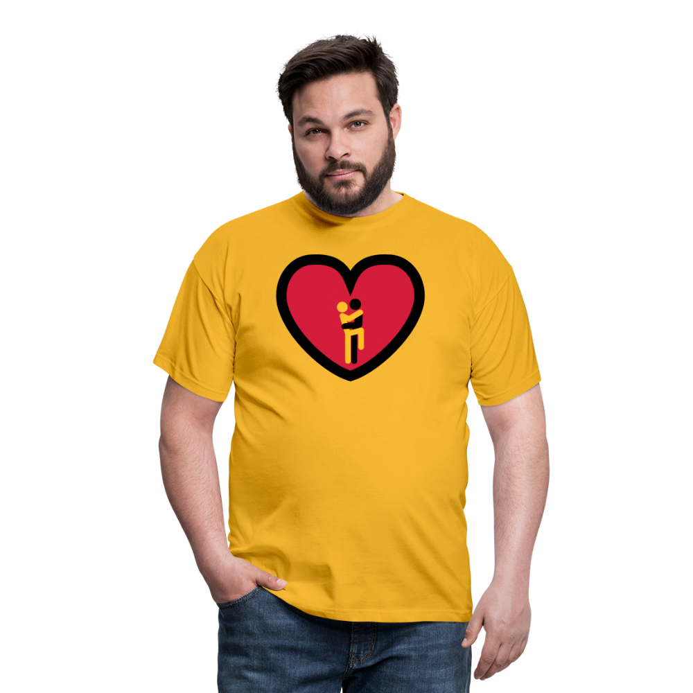 SSW1620 Tshirt Liebe mit Herz - Gelb