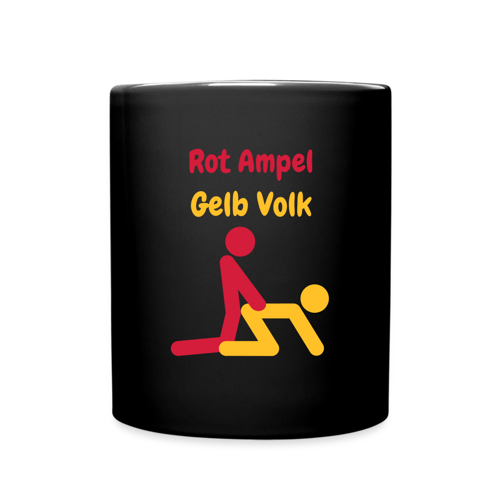 SSW1627 Kaffeebecher Rot Ampel Gelb Volk SEX - Schwarz