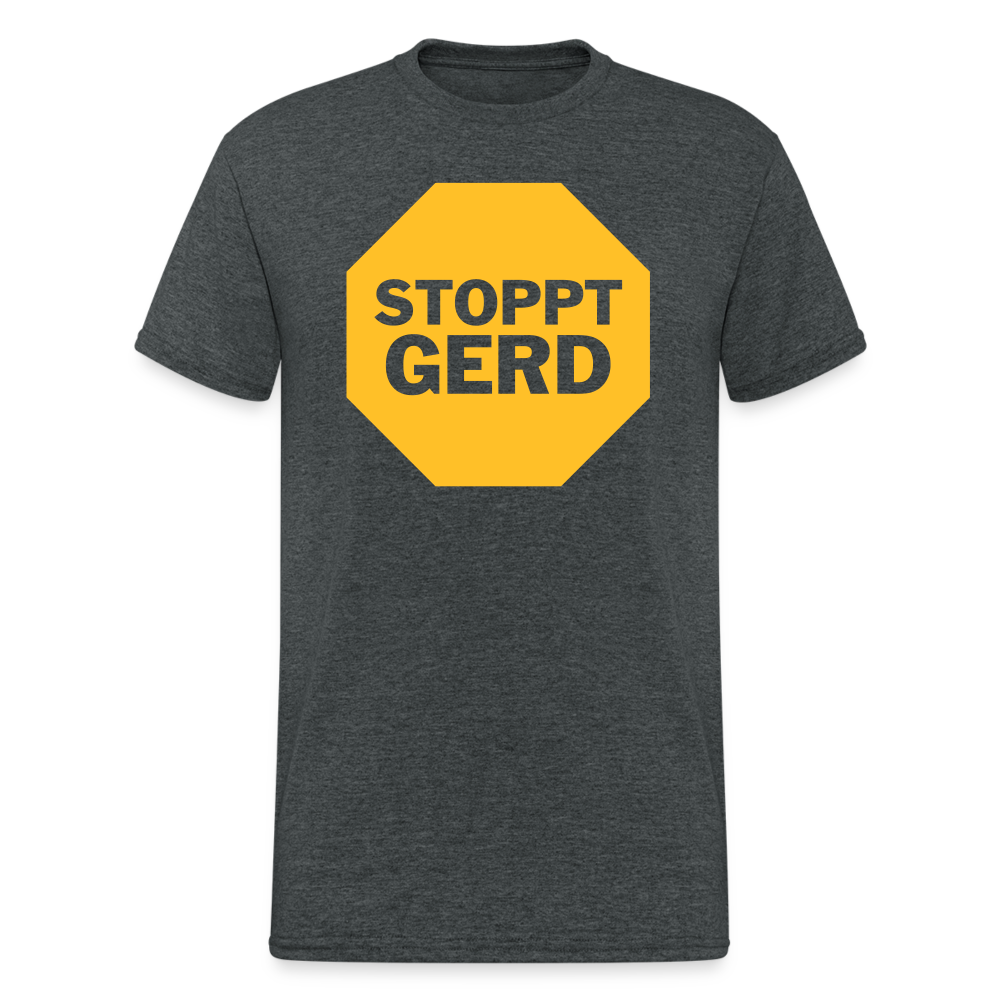 SSW1653 Tshirt STOPPT GERD - Dunkelgrau meliert