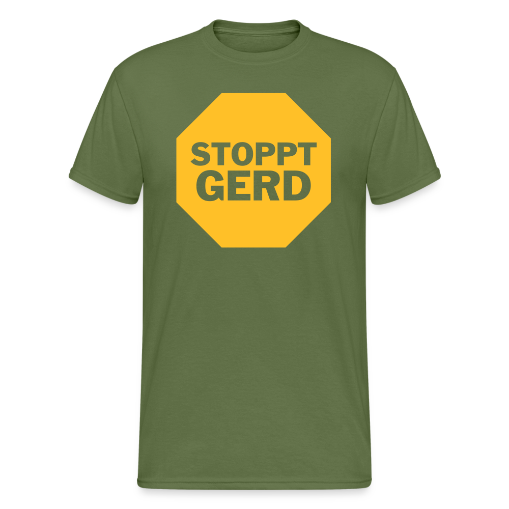 SSW1653 Tshirt STOPPT GERD - Militärgrün