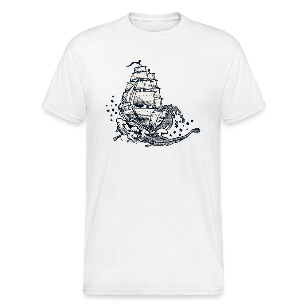 SSW1654 Tshirt sailing ship - weiß