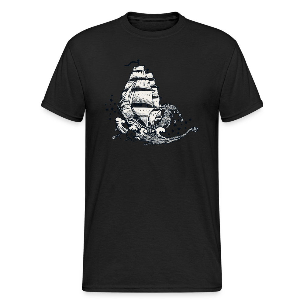 SSW1654 Tshirt sailing ship - Schwarz