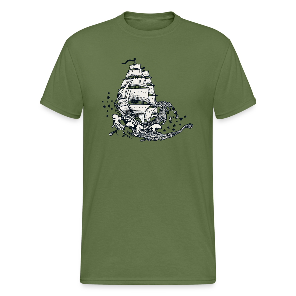 SSW1654 Tshirt sailing ship - Militärgrün