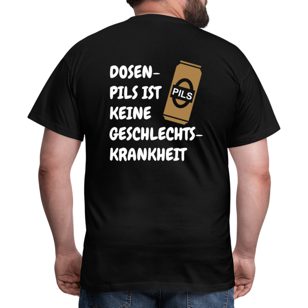 SSW1689 Tshirt DOSEN- PILS IST KEINE GESCHLECHTS- KRANKHEIT - Schwarz