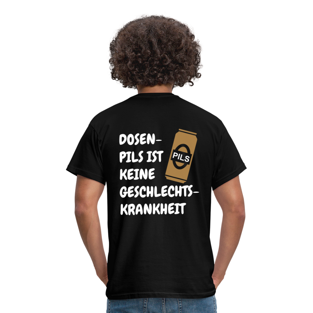 SSW1689 Tshirt DOSEN- PILS IST KEINE GESCHLECHTS- KRANKHEIT - Schwarz