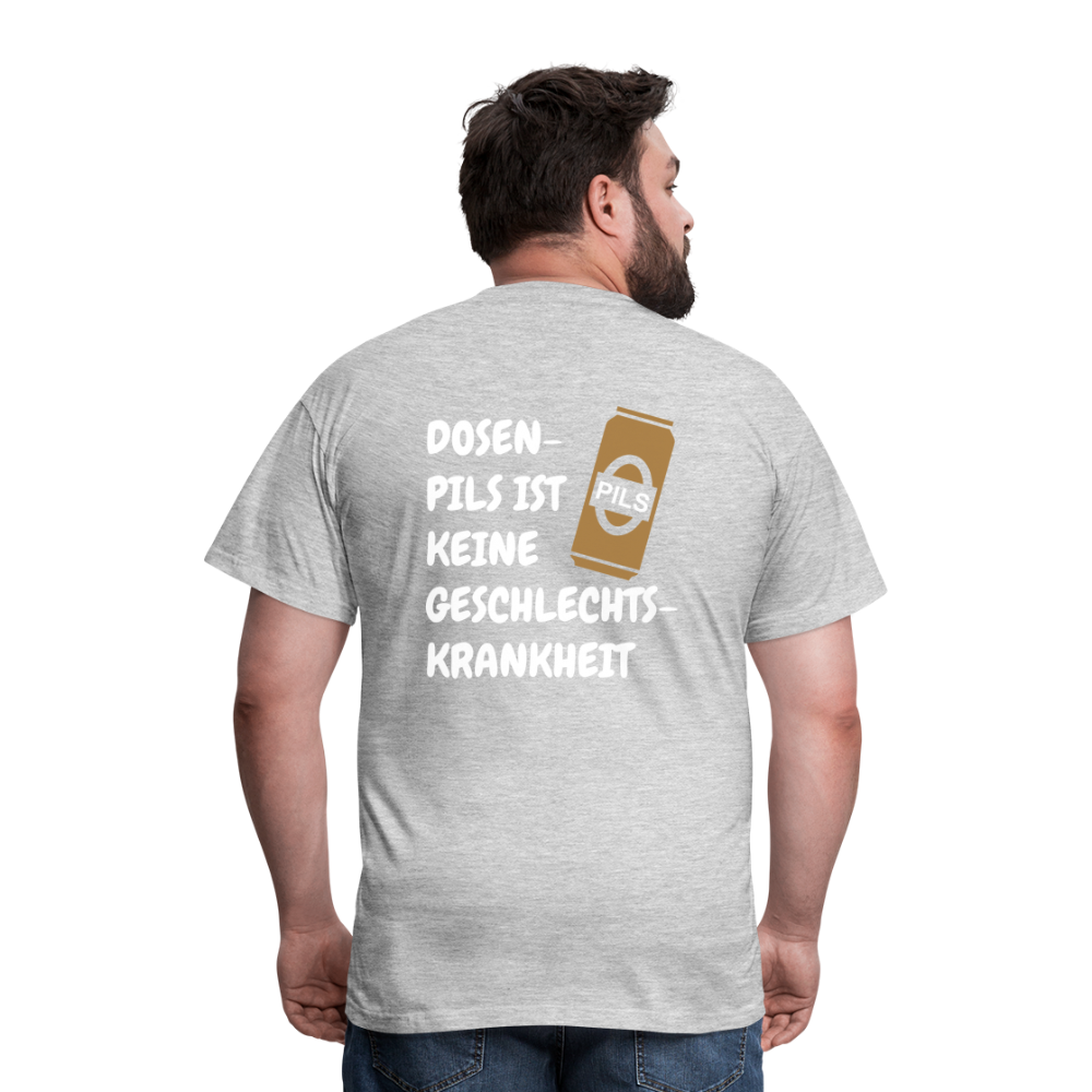 SSW1689 Tshirt DOSEN- PILS IST KEINE GESCHLECHTS- KRANKHEIT - Grau meliert