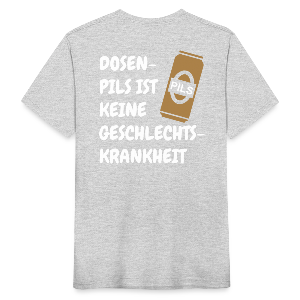 SSW1689 Tshirt DOSEN- PILS IST KEINE GESCHLECHTS- KRANKHEIT - Grau meliert