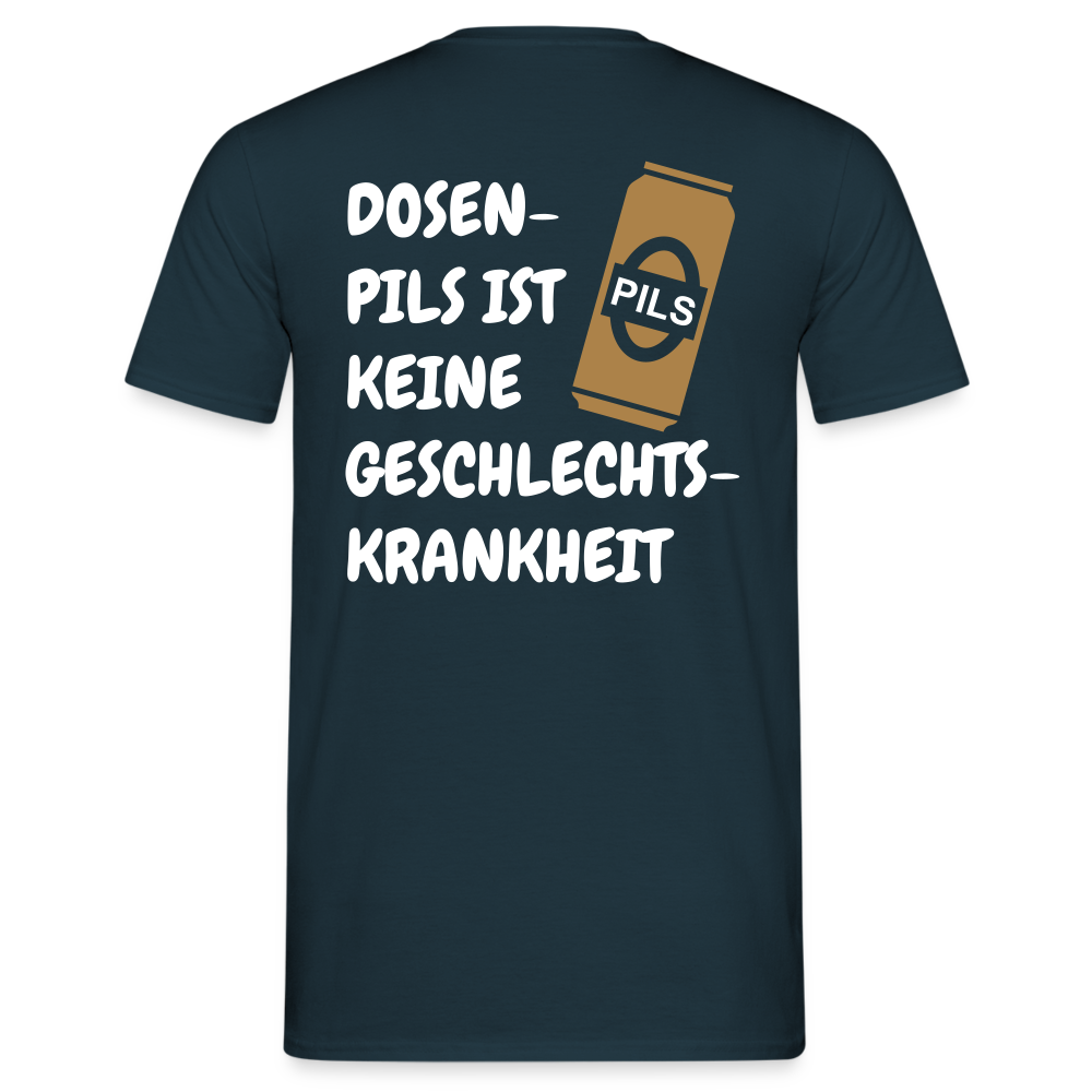 SSW1689 Tshirt DOSEN- PILS IST KEINE GESCHLECHTS- KRANKHEIT - Navy