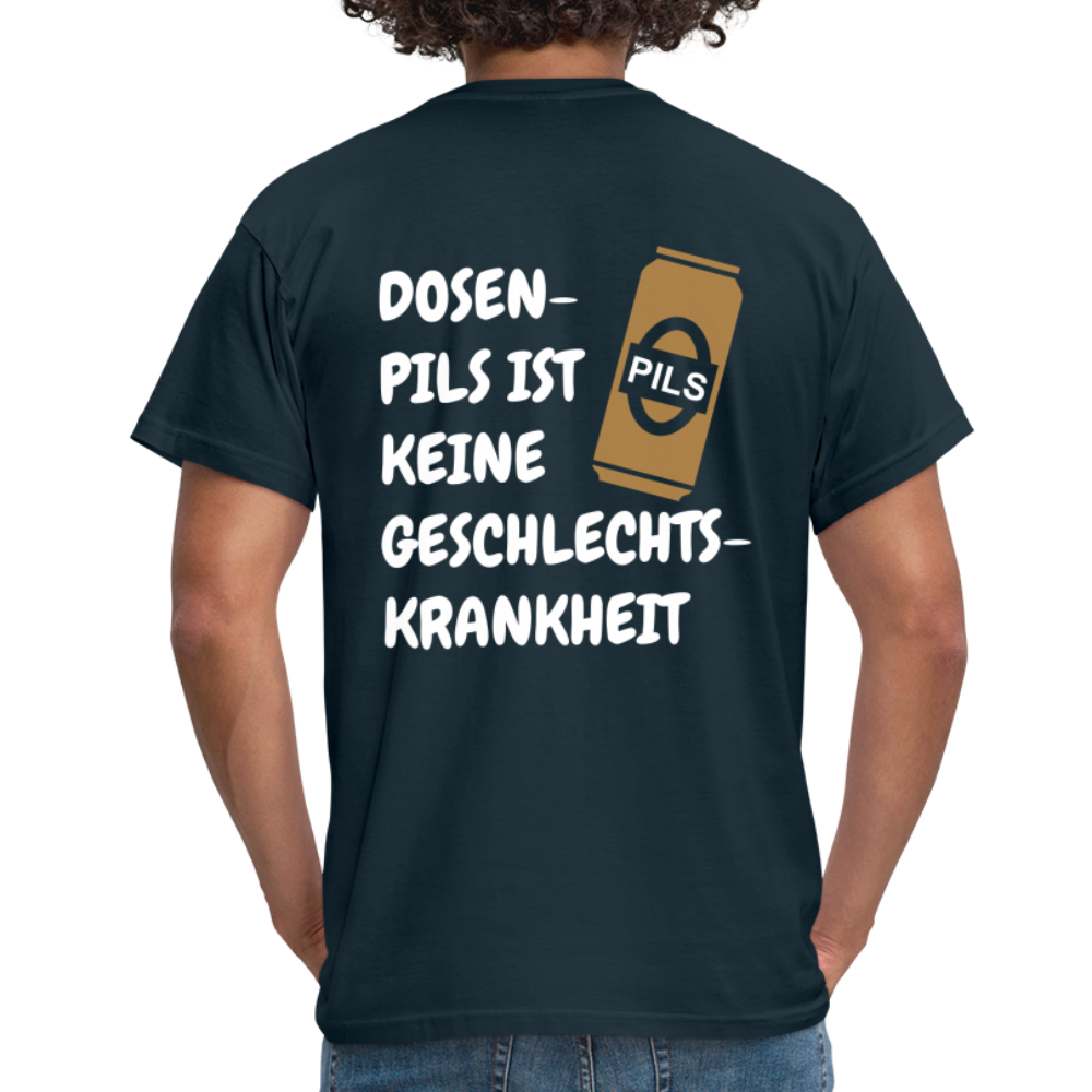 SSW1689 Tshirt DOSEN- PILS IST KEINE GESCHLECHTS- KRANKHEIT - Navy