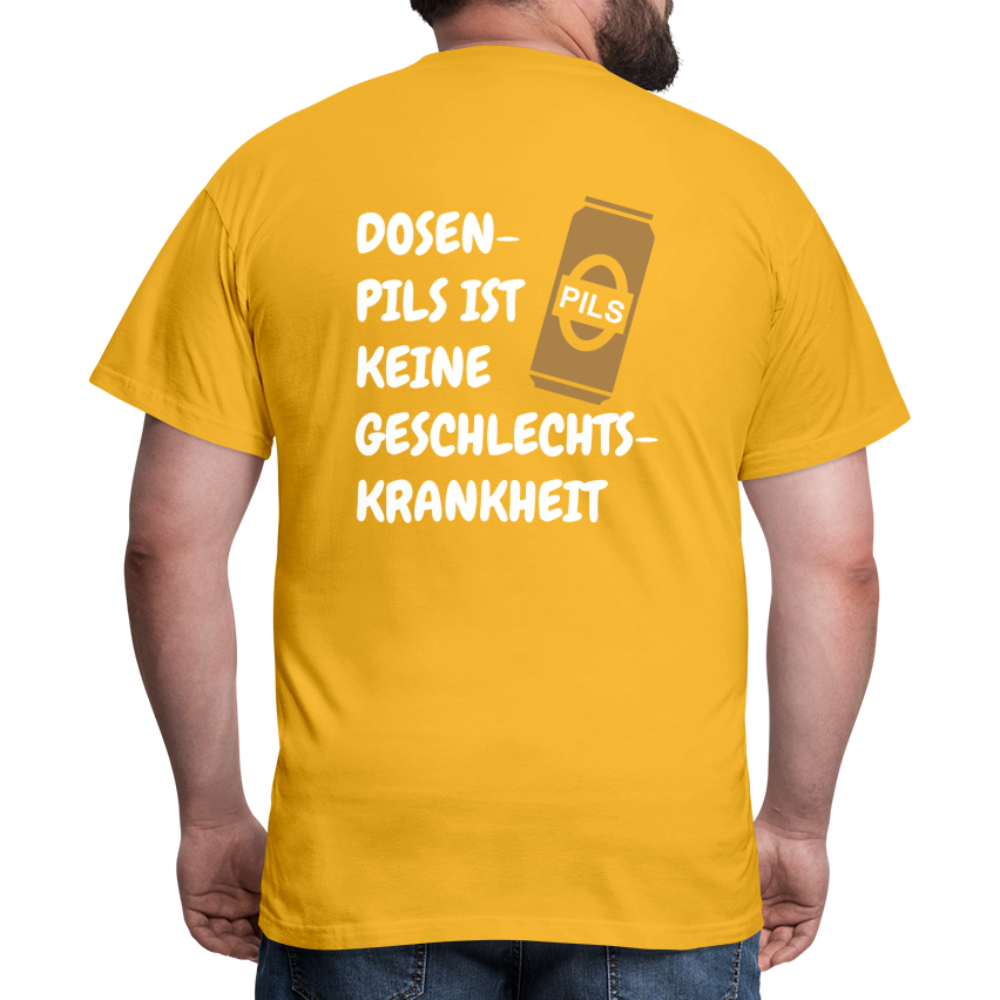 SSW1689 Tshirt DOSEN- PILS IST KEINE GESCHLECHTS- KRANKHEIT - Gelb