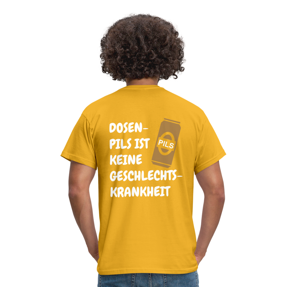 SSW1689 Tshirt DOSEN- PILS IST KEINE GESCHLECHTS- KRANKHEIT - Gelb