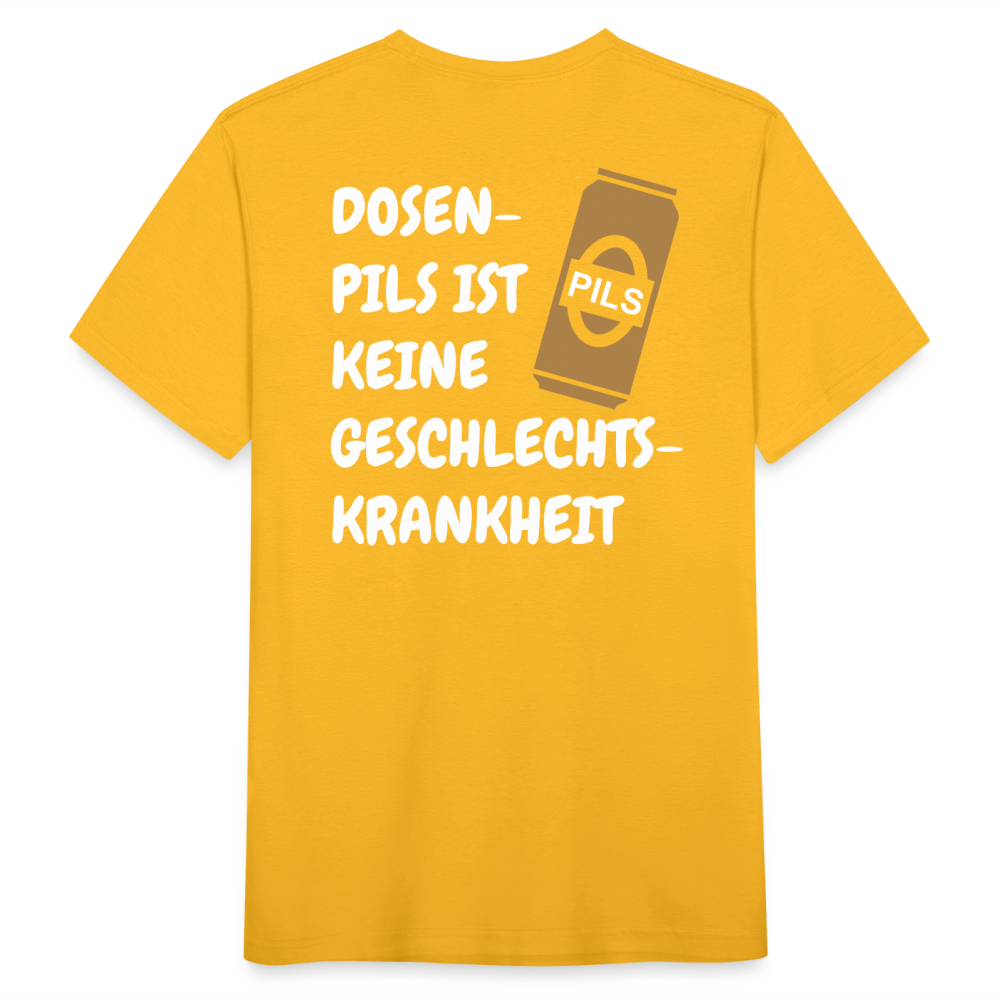 SSW1689 Tshirt DOSEN- PILS IST KEINE GESCHLECHTS- KRANKHEIT - Gelb