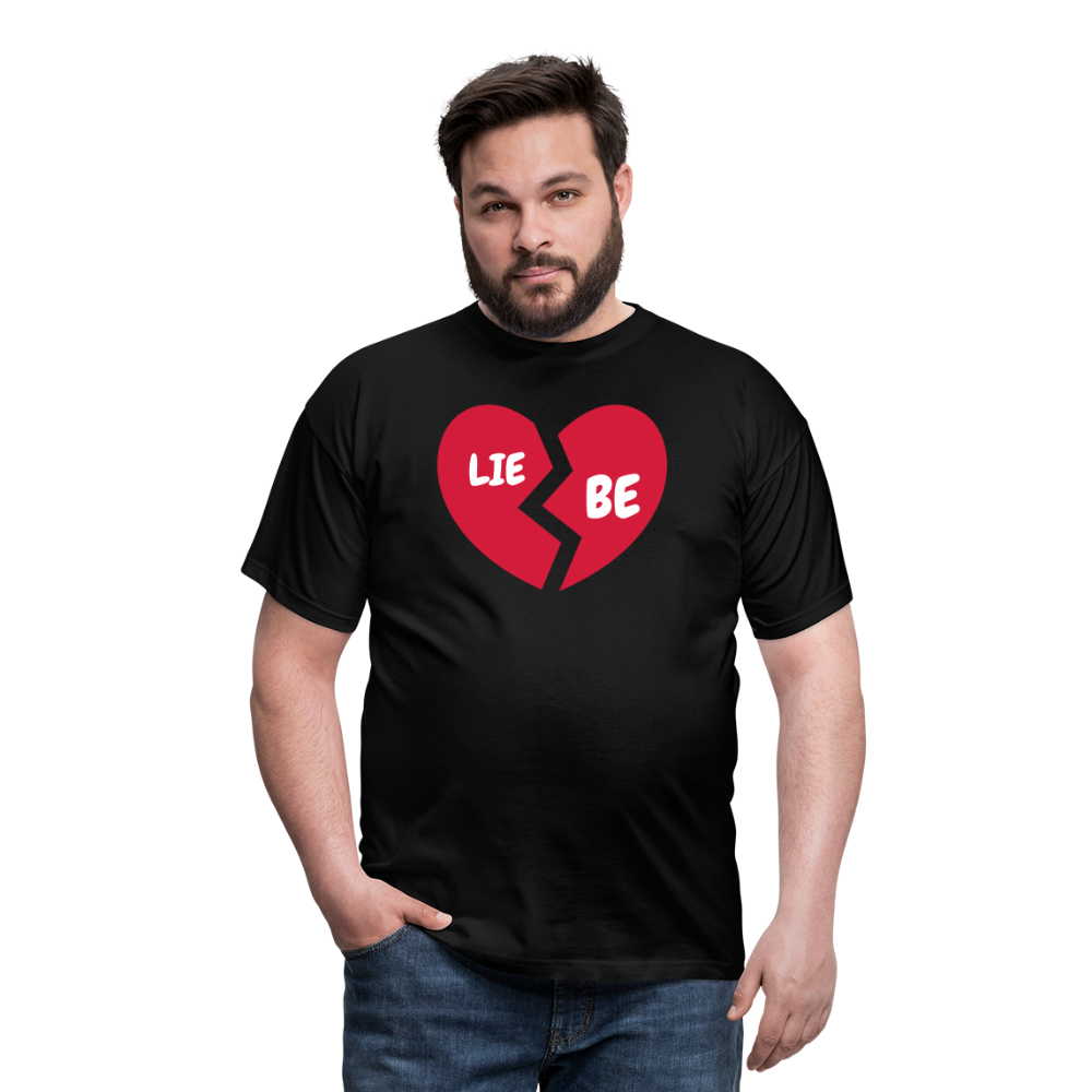 SSW1693 Tshirt Herz Liebe - Schwarz