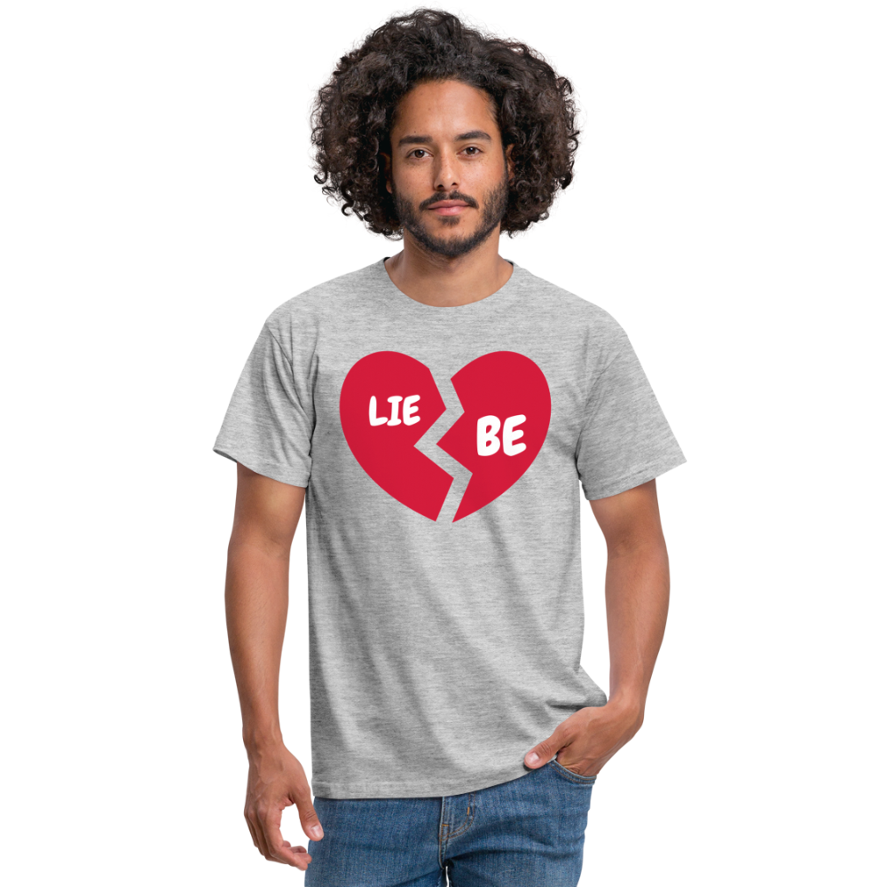 SSW1693 Tshirt Herz Liebe - Grau meliert