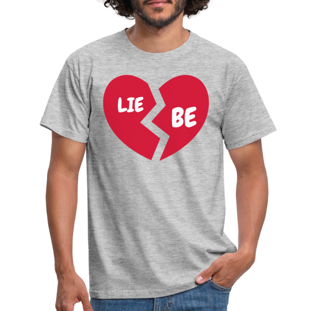 SSW1693 Tshirt Herz Liebe - Grau meliert