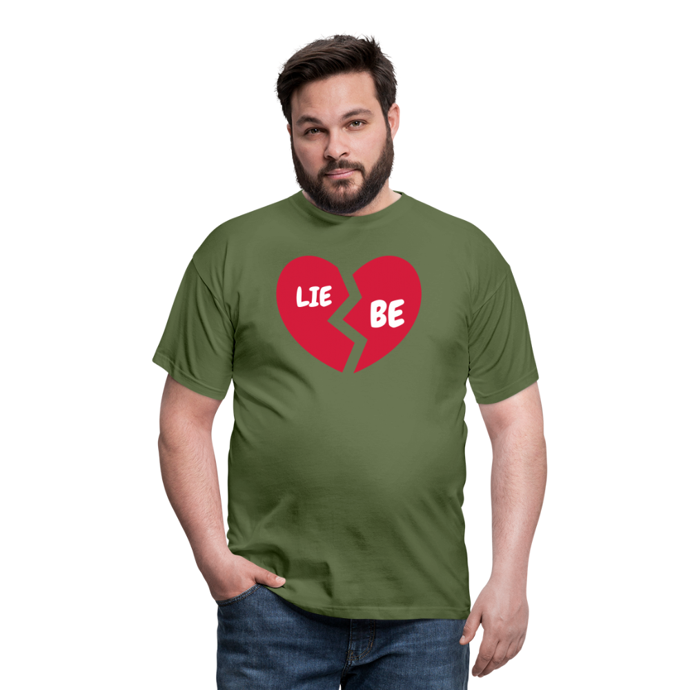 SSW1693 Tshirt Herz Liebe - Militärgrün