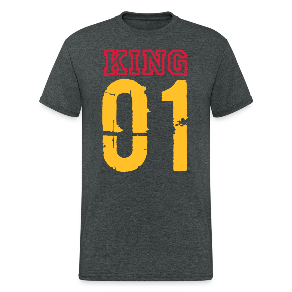 SSW1729 Tshirt KING 01 - Dunkelgrau meliert