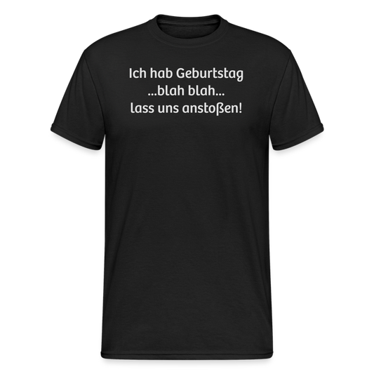 SSW1736 Tshirt Ich habe Geburtstag....... - Schwarz