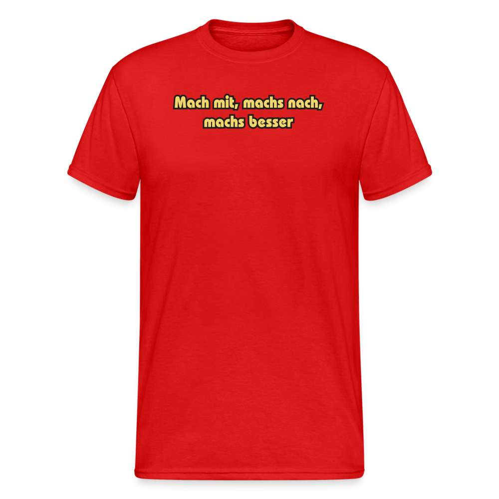 OSSI1 Tshirt Mach mit, machs nach, machs besser! - Rot