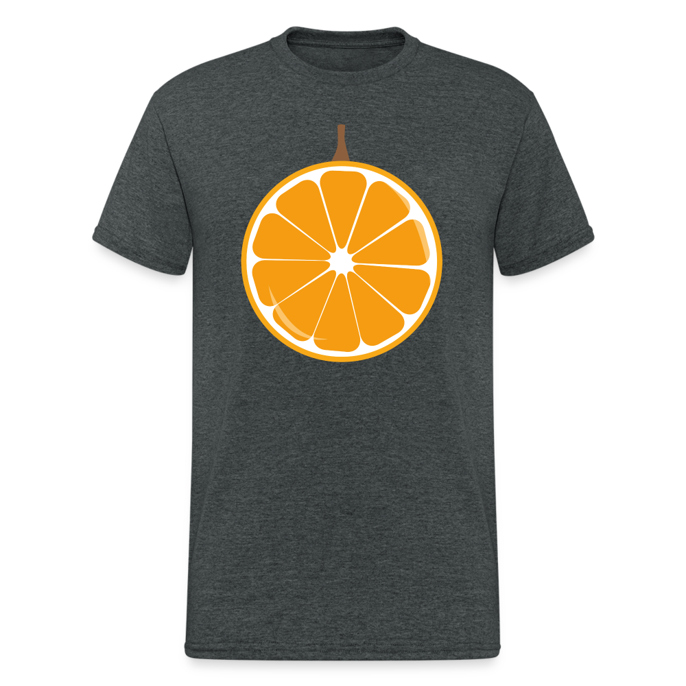 SSW1740 Tshirt Orange - Dunkelgrau meliert