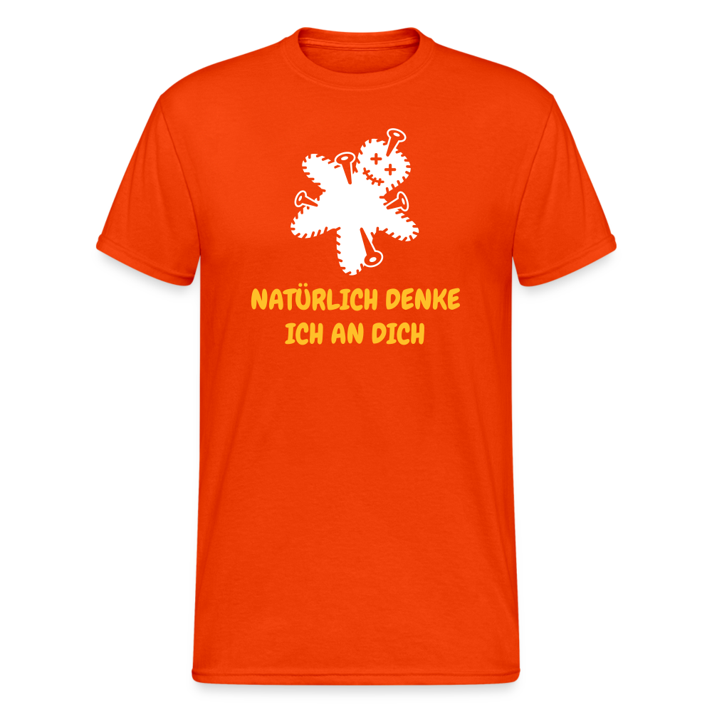 SSW1772 Tshirt NATÜRLICH DENKE ICH AN DICH - kräftig Orange