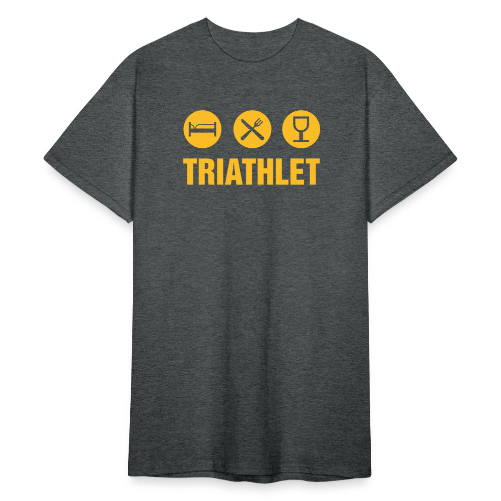 SSW1786 Tshirt Triathlet - Dunkelgrau meliert