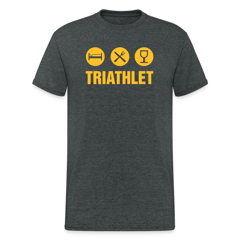 SSW1786 Tshirt Triathlet - Dunkelgrau meliert