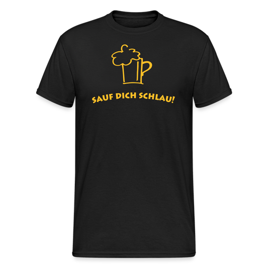 SSW1788 Tshirt Sauf Dich Schlau! - Schwarz