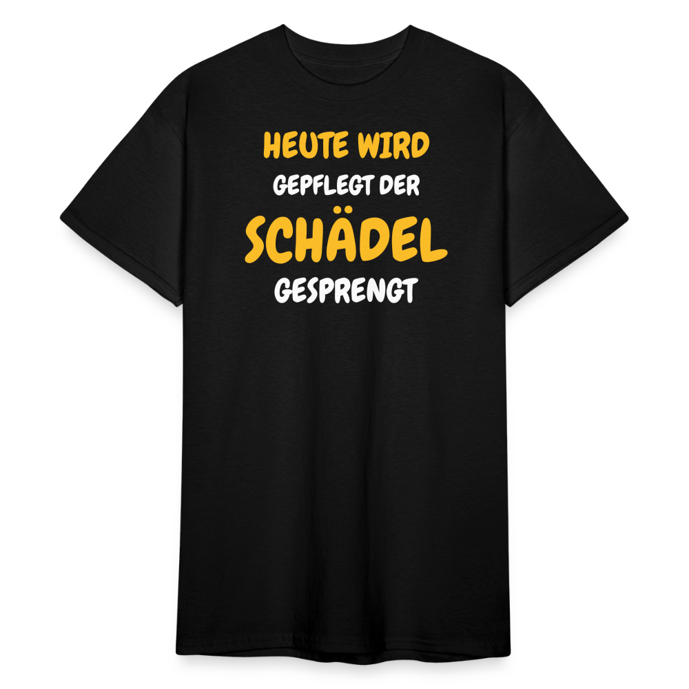 SSW1791 Tshirt HEUTE WIRD DER SCHÄDEL GESPRENGT - Schwarz