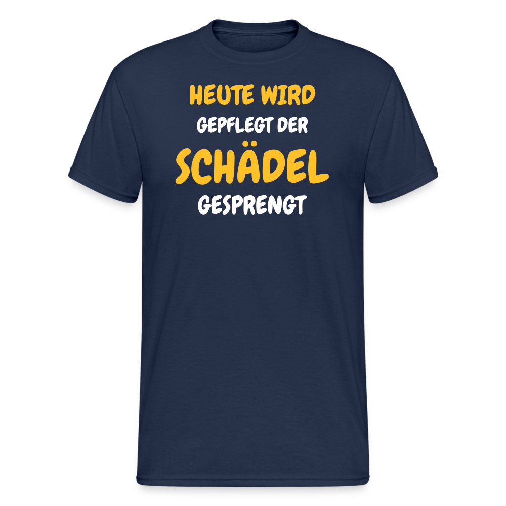 SSW1791 Tshirt HEUTE WIRD DER SCHÄDEL GESPRENGT - Navy