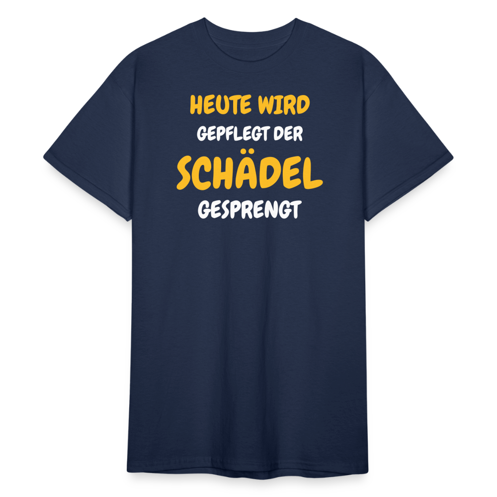 SSW1791 Tshirt HEUTE WIRD DER SCHÄDEL GESPRENGT - Navy